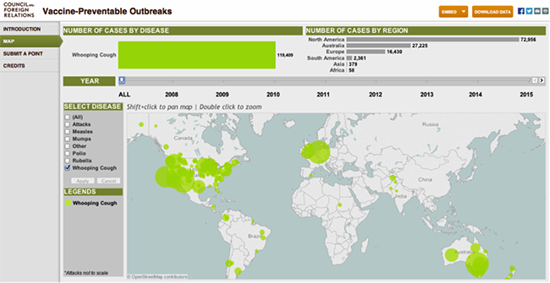 Source: The Global Health Program at the Council on Foreign Relations(click image for interactive map)