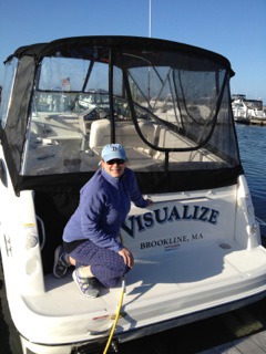 Kathy on board Visualize