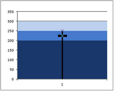 Vertical bullet chart 18