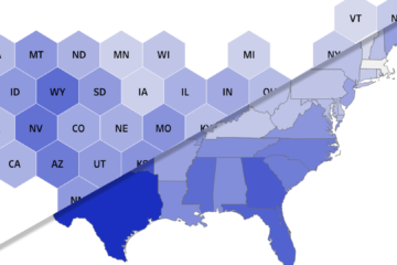 Hex and Choropleth map split image